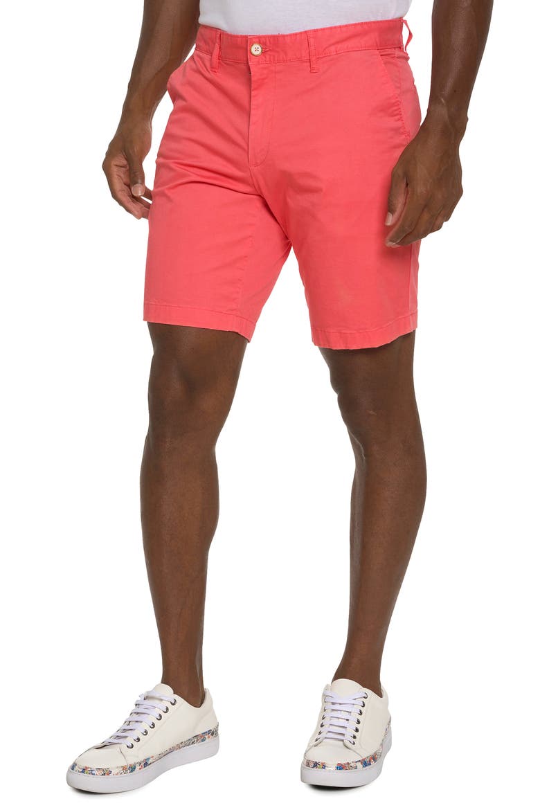 Lonestar Stretch Cotton Shorts, Main, color, CORAL