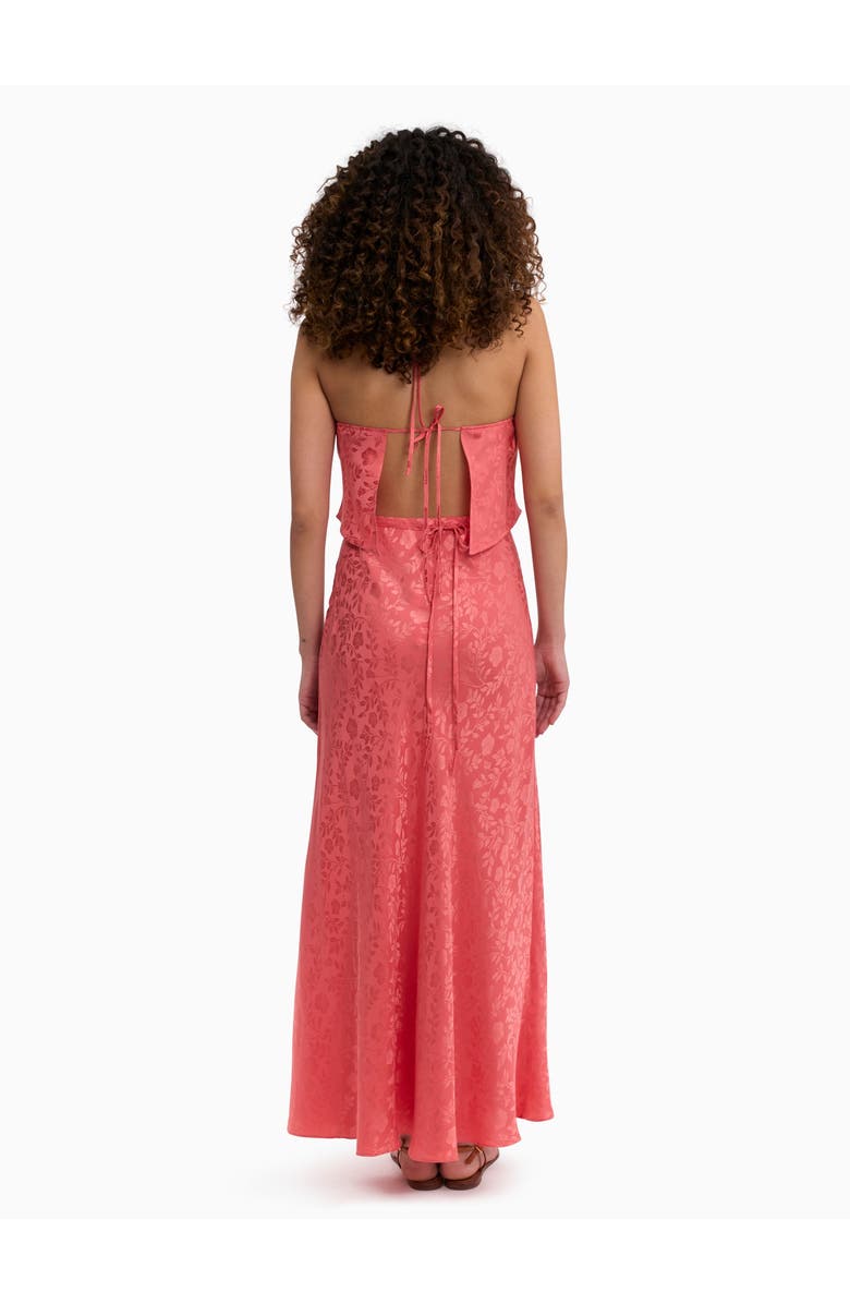 Rebecca Taylor Emery Jacquard Halter, Alternate, color, Coral Blush