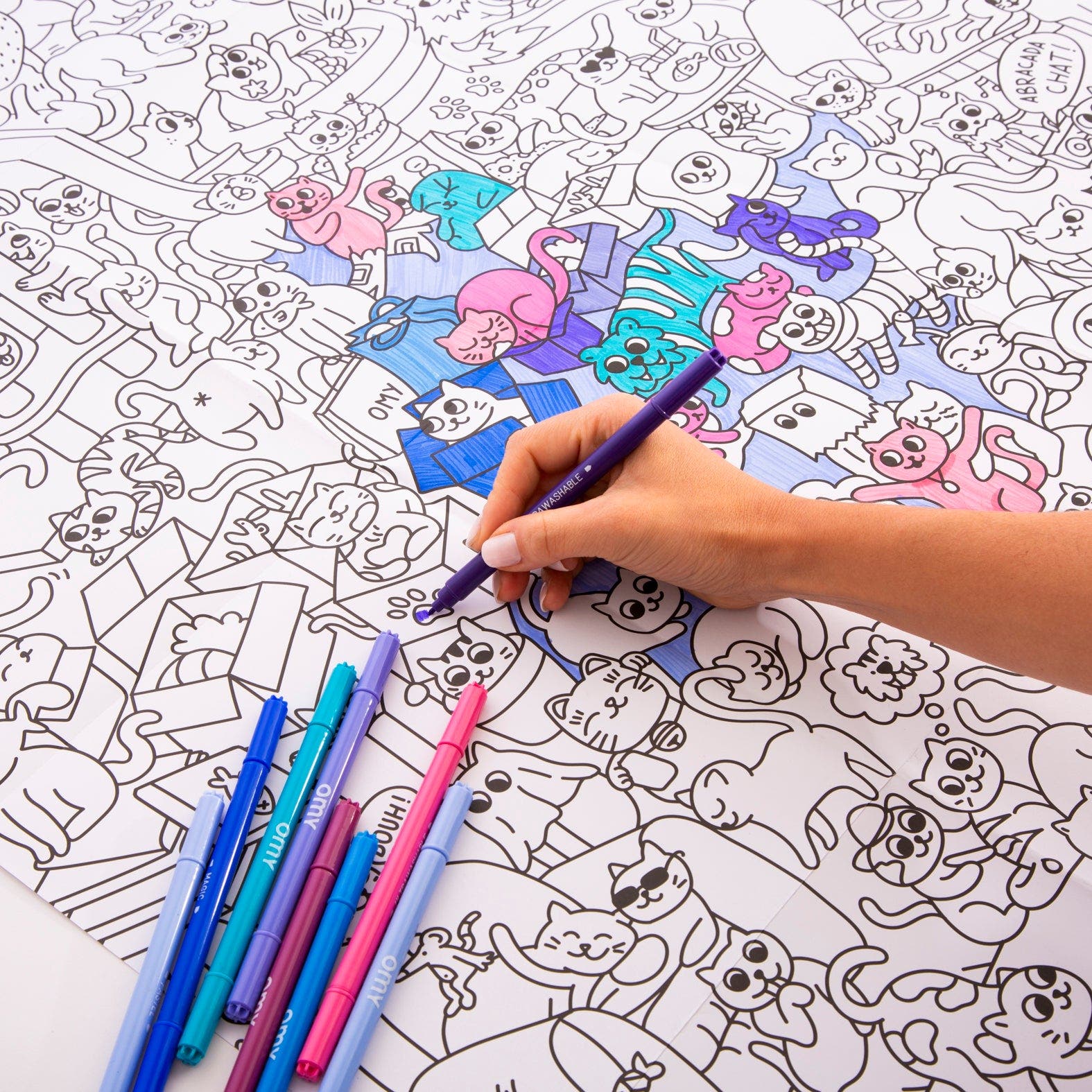 OMY Giant coloring poster Kitty | Nordstrom