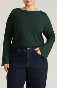 Universal Standard Yasmine Rib Bell Sleeve Sweater