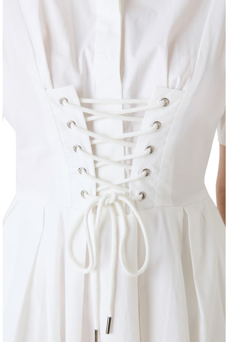Ninna Lace Front Dress, Alternate, color, WHITE