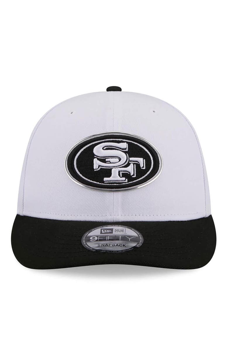 Men's New Era  White/Black San Francisco 49ers 2026 NFL Draft Pre-Curved 9FIFTY Snapback Hat, Alternate, color, White