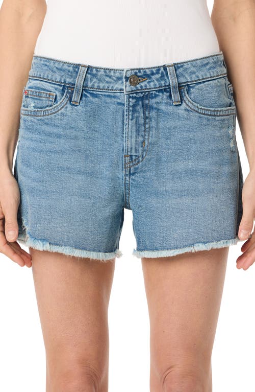 Hudson Jeans Gracie Fray Hem Denim Shorts In Manic