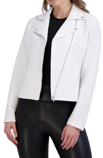 Ookie & Lala Linear Knit Moto Jacket