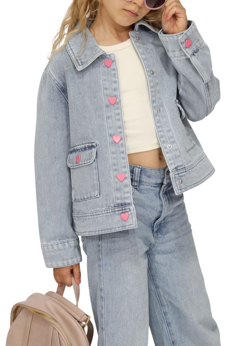 Belle & Bloom Sweet Like Me Denim Jacket, Alternate, color, Stonewash