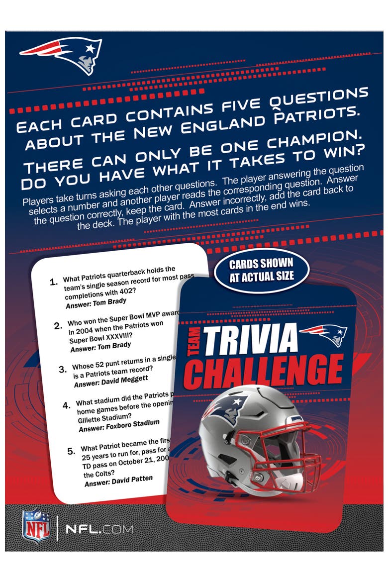 New England Patriots Trivia Challenge, Alternate, color, Multicolor