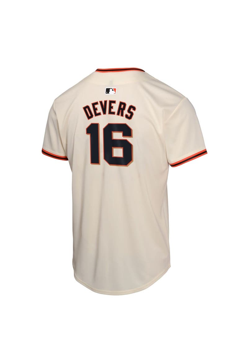 Youth Nike Rafael Devers Cream San Francisco Giants Home Player Game Jersey, Alternate, color, Cream