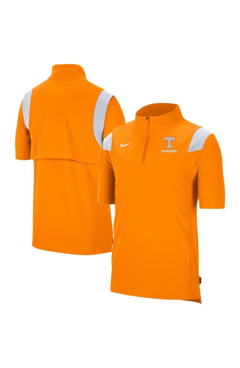 Nike Men's Nike Tennessee Orange Tennessee Volunteers Coach Short Sleeve Quarter-Zip Jacket, Main, color, 