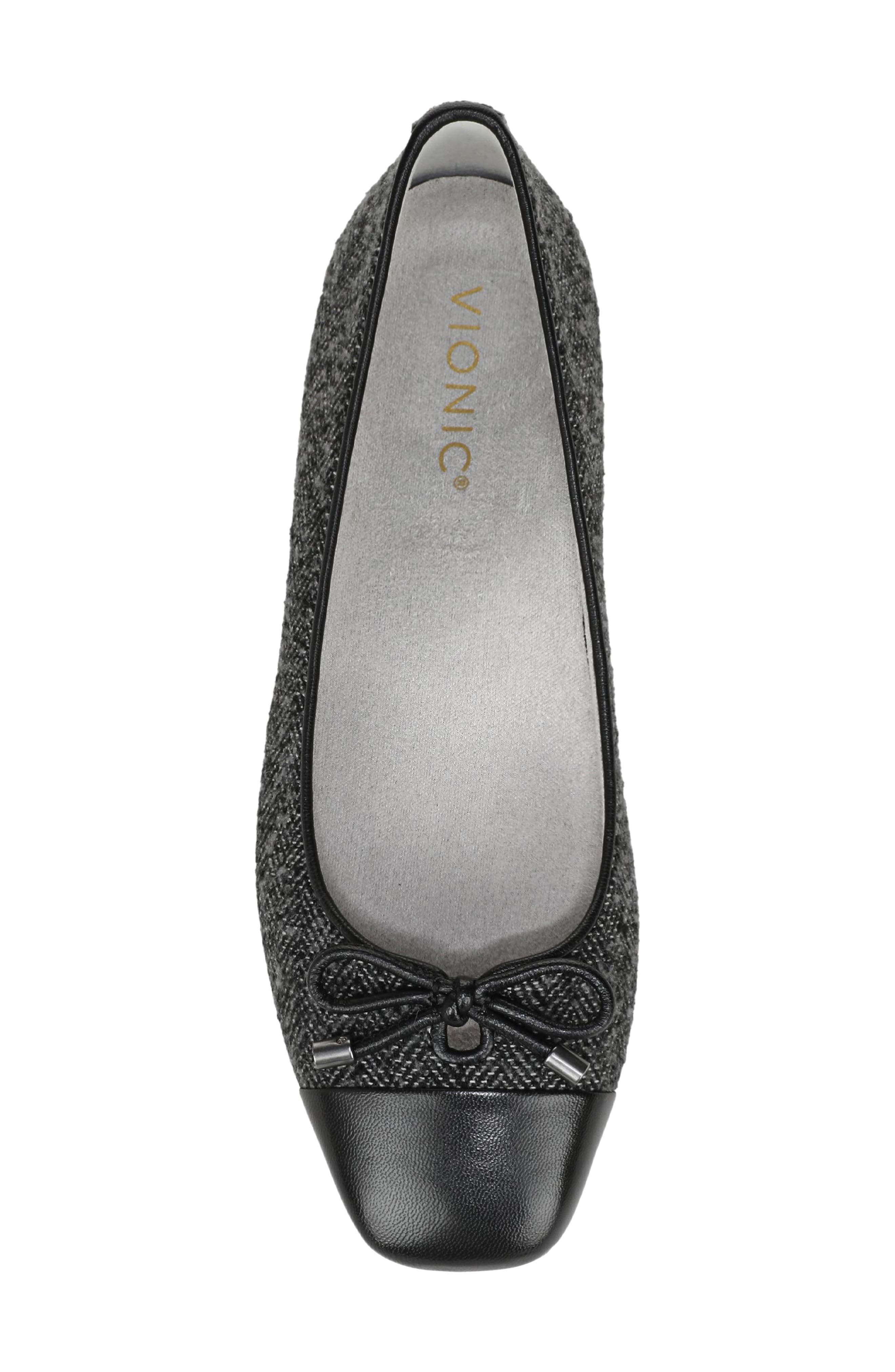 Vionic Klara Cap Toe Flat, Alternate, color, Slate Grey Multi