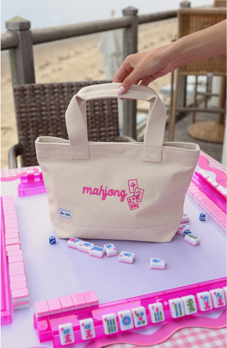 Ame & Lulu Mahjong Mini Tote, Alternate, color, Pink