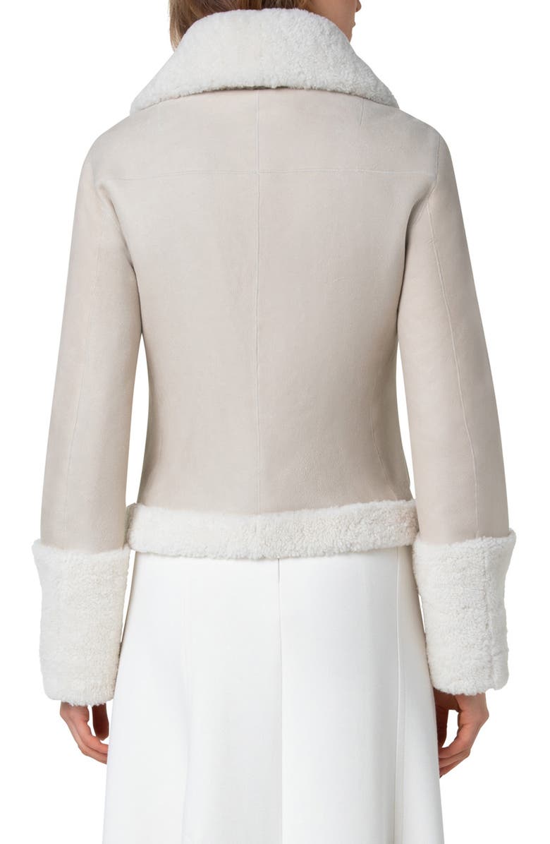 Akris Yasha Genuine Shearling Jacket, Alternate, color, 