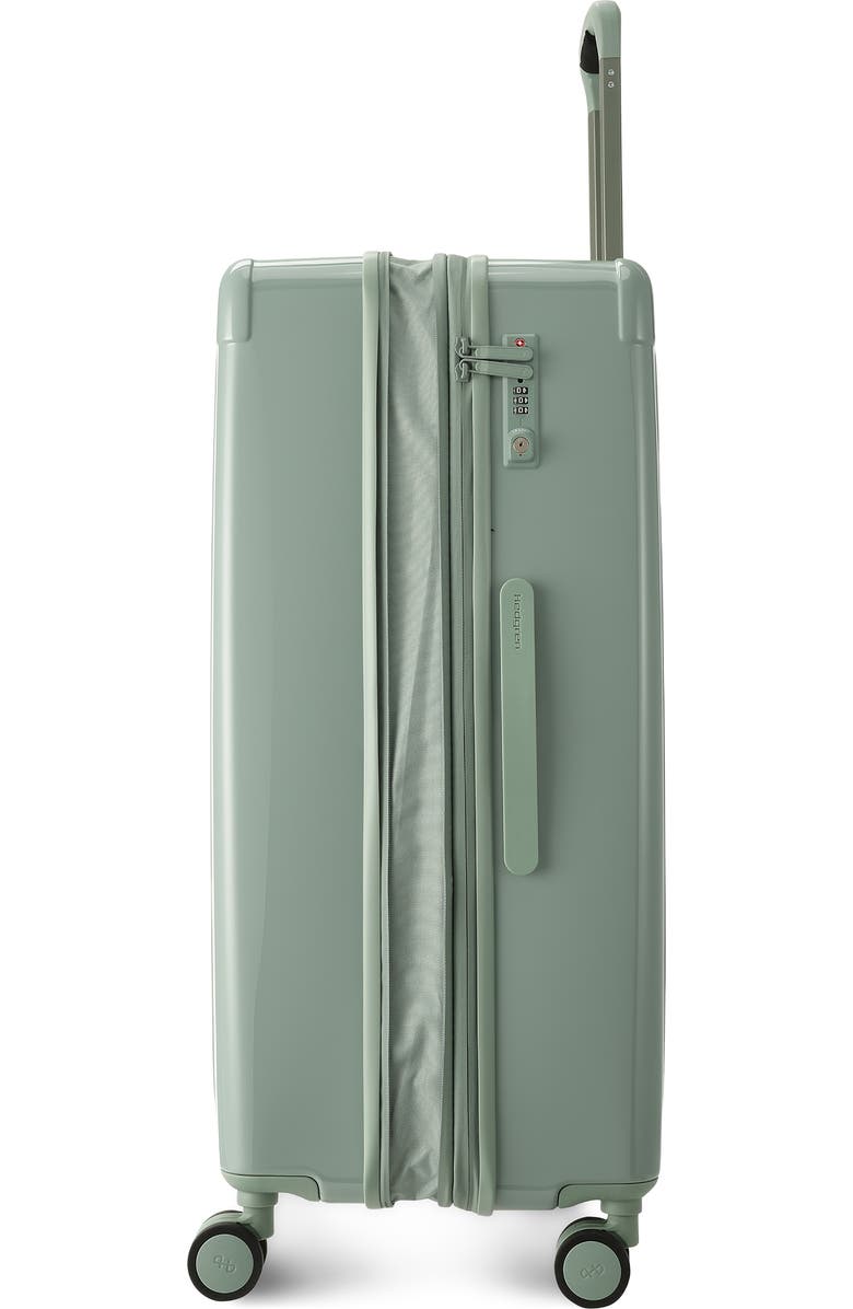 Hedgren Nostos Glossy Large Spinner Suitcase, Alternate, color, Laguna