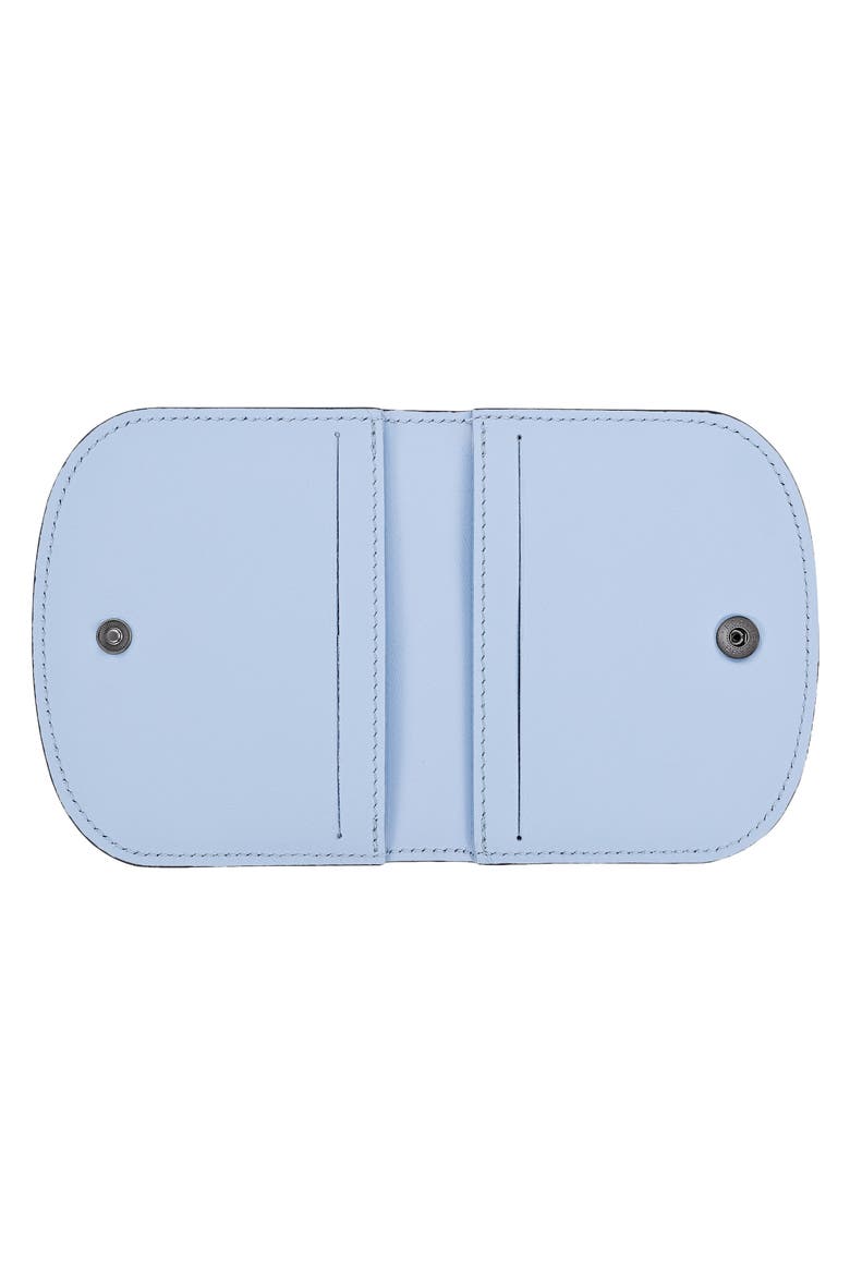 Le Pliage Xtra Leather Flap Card Case, Alternate, color, WAVE