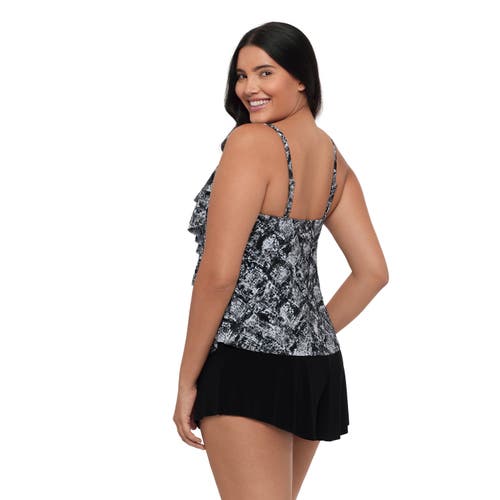Trimshaper Rachel 5 Tier Ruffle Tankini Swimsuit Top