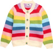 Lola + The Boys Rainbow Bright Knit Cardigan