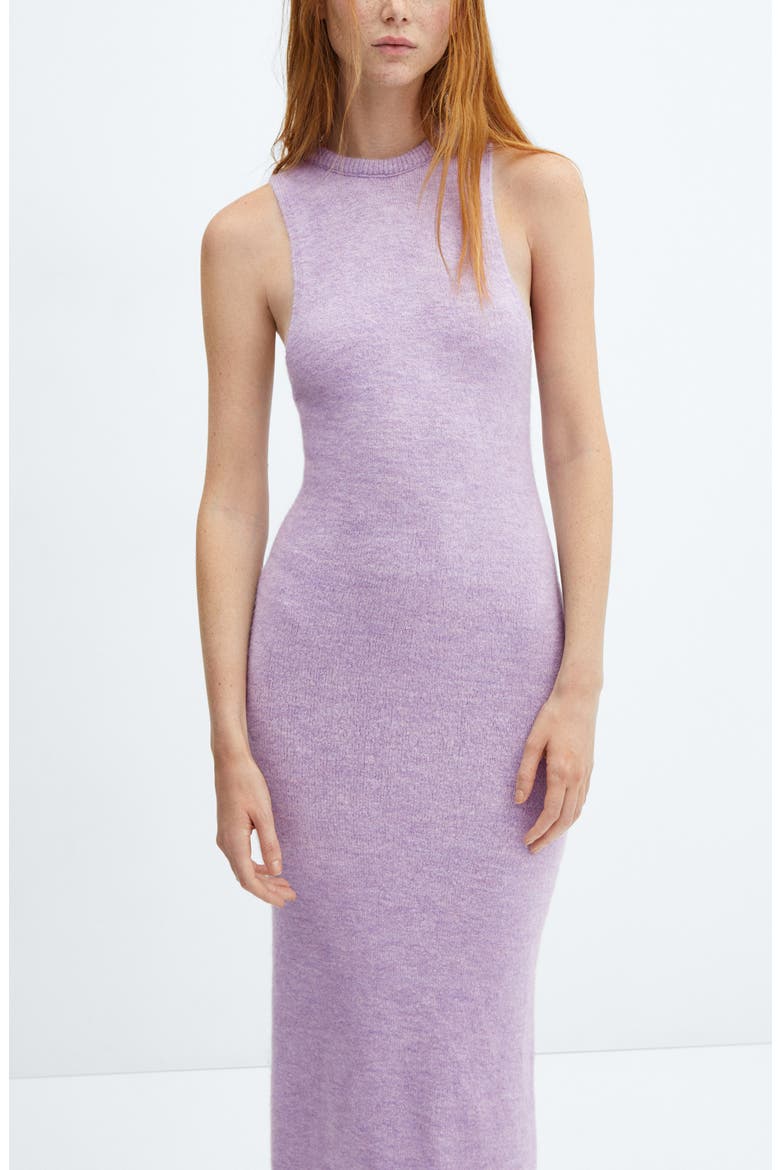 Sleeveless Knit Midi Dress, Alternate, color, LIGHT/ PASTEL PURPLE