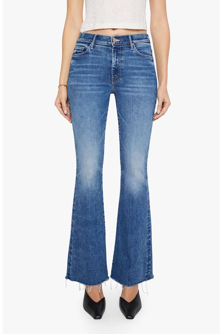 The Weekend Fray Hem Bootcut Jeans, Main, color, BITCHIN