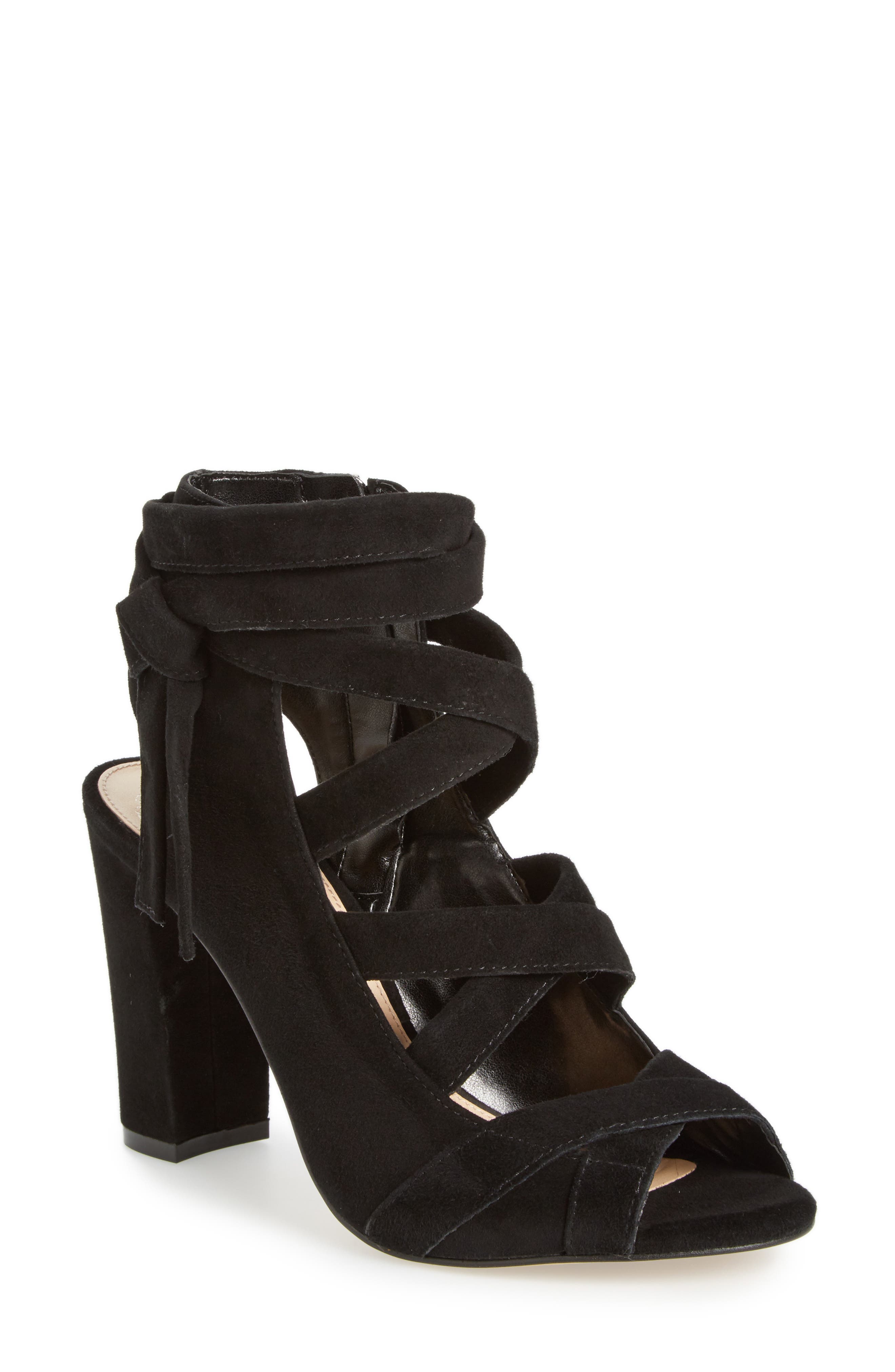 Sammson Sandal, Main, color, BLACK SUEDE