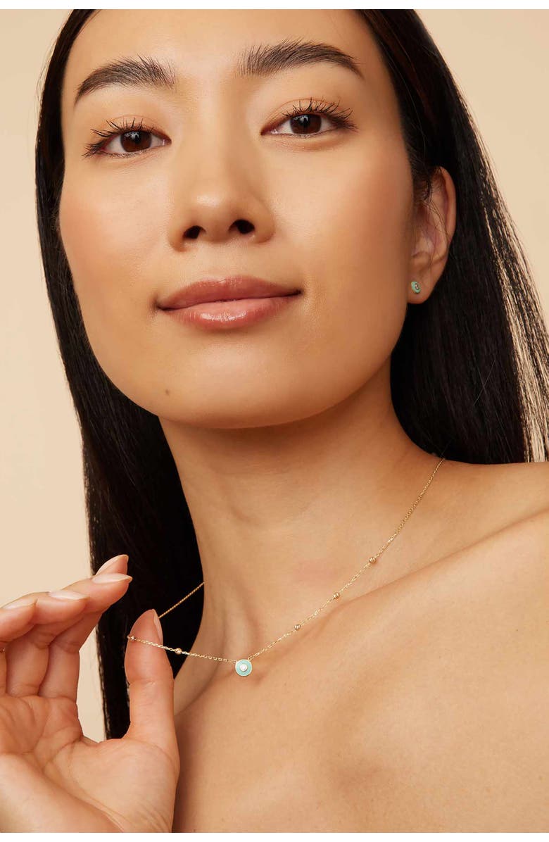 Oradina 14K Yellow Gold Station Necklace, Alternate, color, 