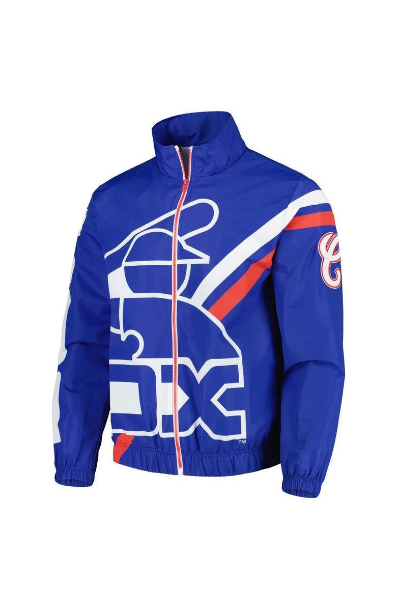 Mitchell & Ness Men's Mitchell & Ness Royal Chicago White Sox Exploded Logo Warm Up Full-Zip Jacket, Alternate, color, Royal