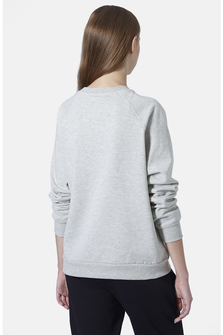 'Chic Happens' Raglan Sleeve Sweatshirt, Alternate, color, GREY MARL