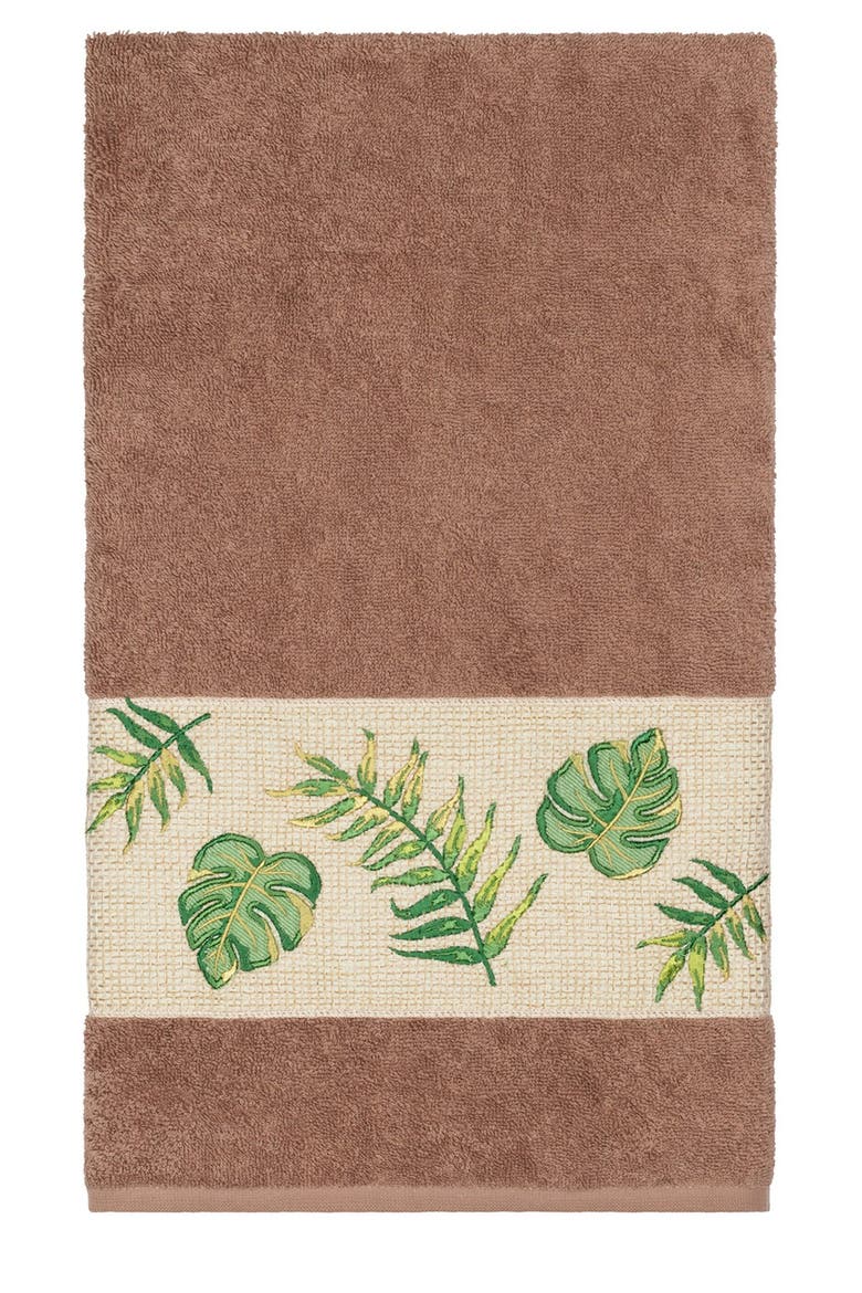 Zoe 3-Piece Embellished Towel - Latte, Alternate, color, LATTE