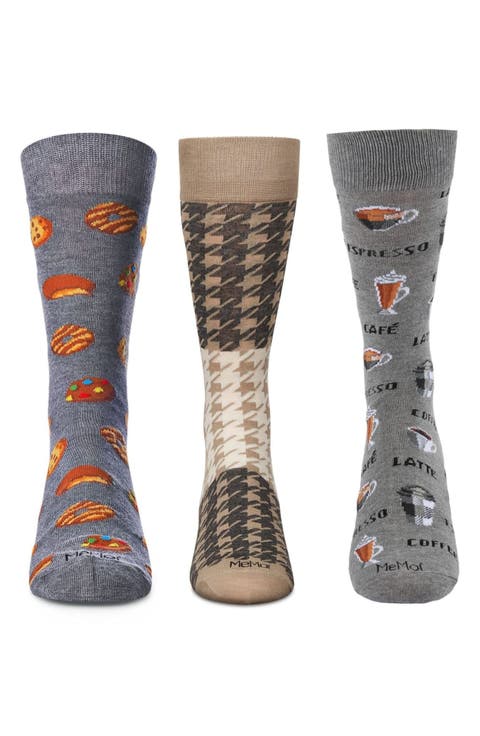 Festivities Assorted 3-Pack Novelty Crew Socks
