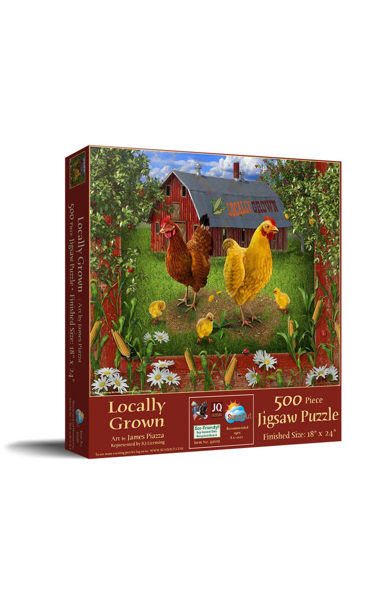Sunsout Locally grown 500 piece Jigsaw Puzzle for Adults, Main, color, Multicolor