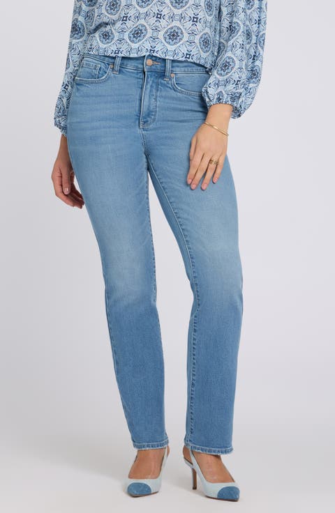 Marilyn High Waist Straight Leg Jeans