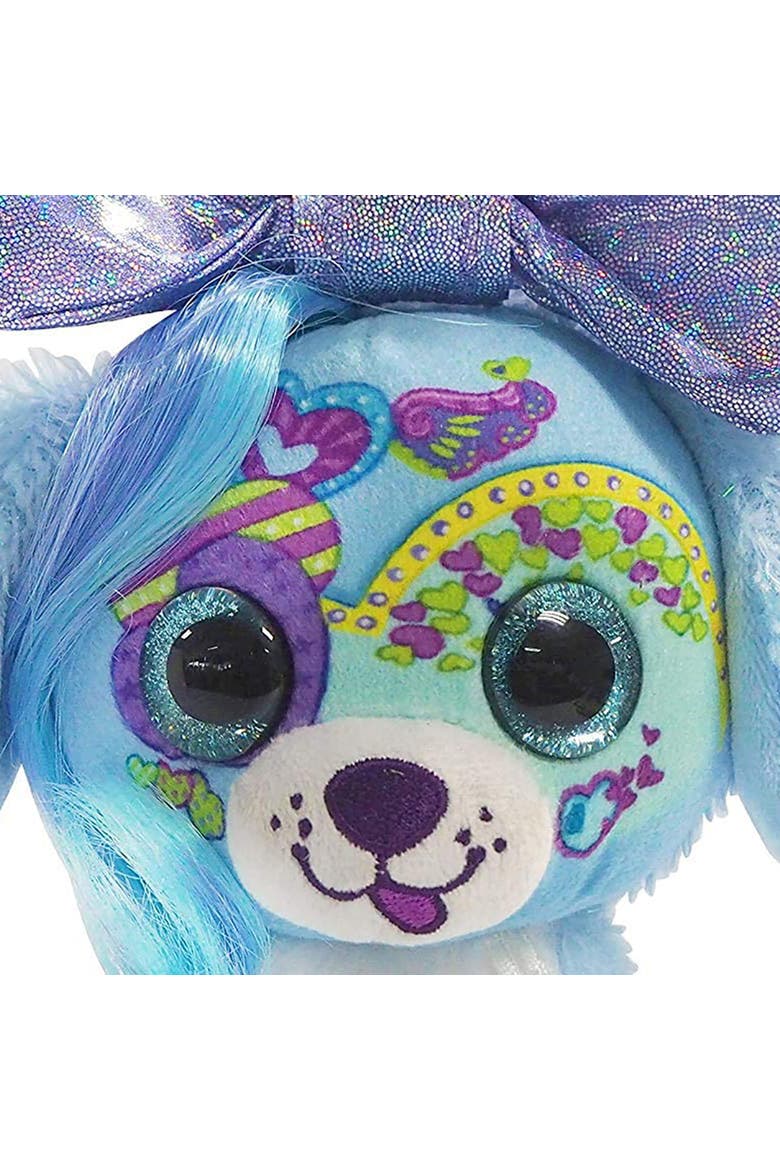 Regular 6 Inch Plush Puppy Bow Pet, Alternate, color, Multicolored