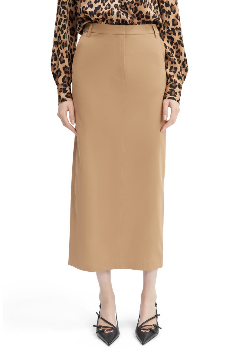 Zia Midi Skirt, Main, color, CAMEL