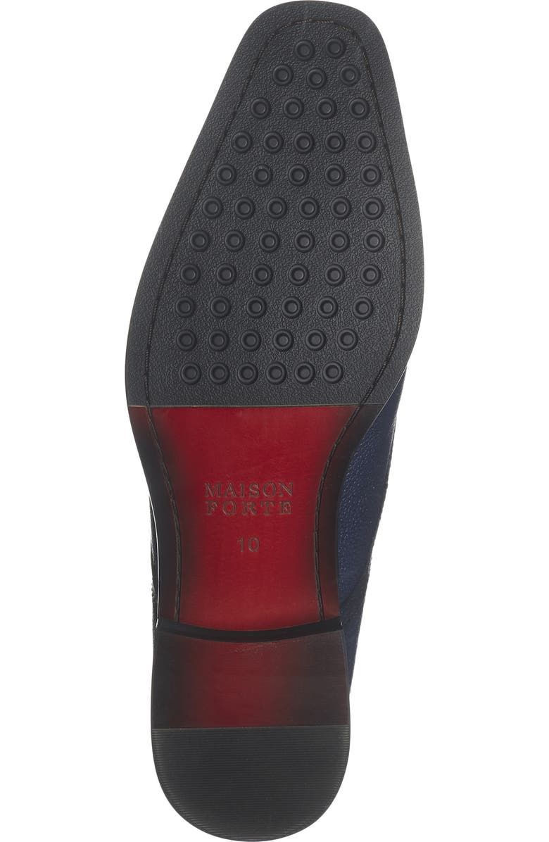 Maison Forte Vero Monk Shoe, Alternate, color, Navy