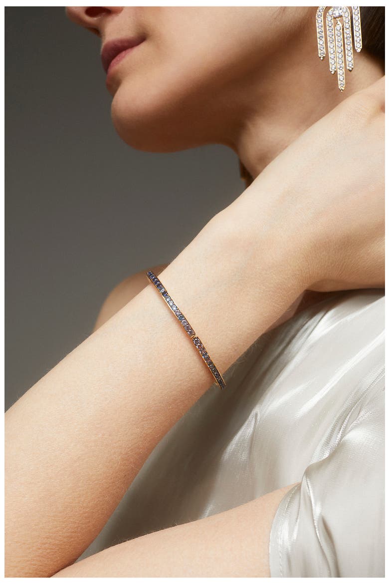 Crystal Bangle, Alternate, color, GOLD