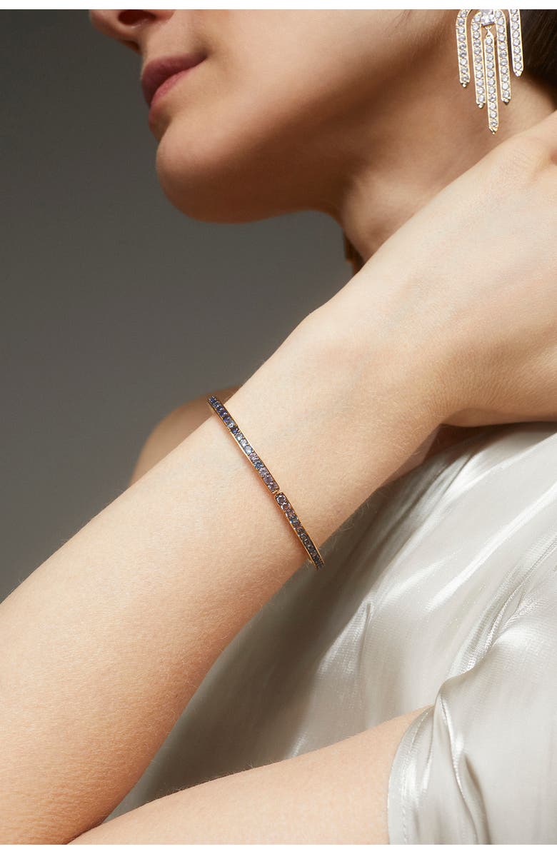 Nadri Crystal Bangle, Alternate, color, Gold