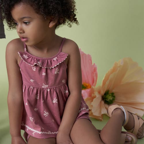 Shop Modern Moments™ By Gerber Ruffle Top And Shorts Set In Medium Rose Bouquet