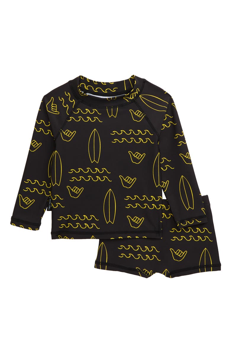 TINY TRIBE Surf Two-Piece Rashguard Swimsuit, Main, color,