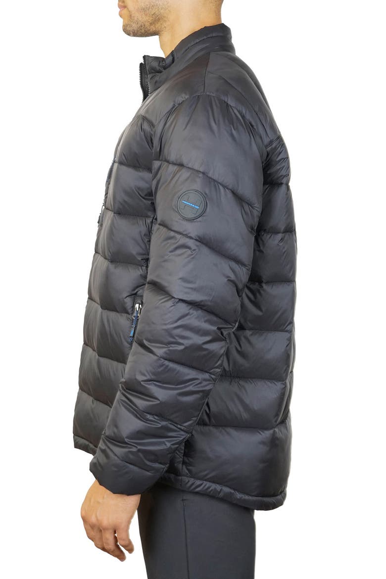 Harrison Quilted Puffer Jacket, Alternate, color, BLACK