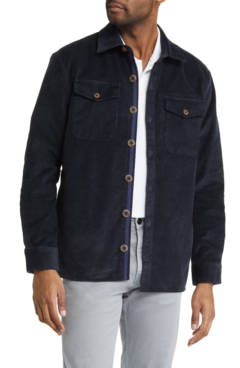 Stone Rose Brushed Corduroy Overshirt, Main, color,