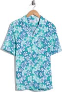 Original Penguin Floral Seersucker Camp Shirt