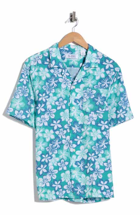 Original Penguin Floral Seersucker Camp Shirt