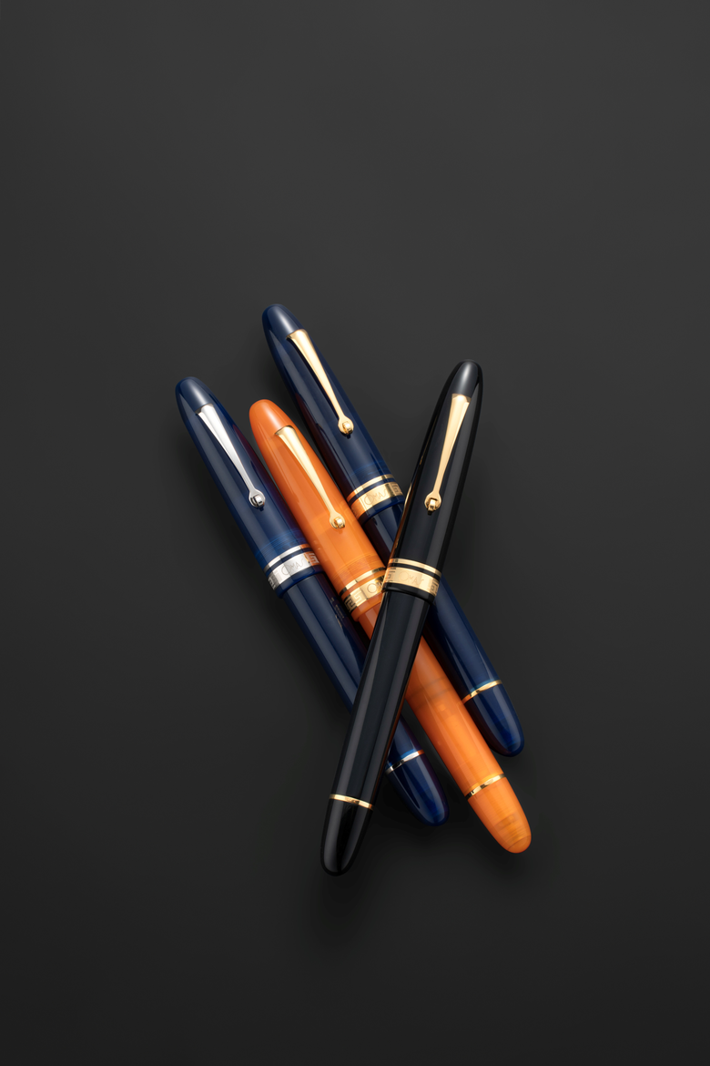 Ogiva Blu with Gold Trim Fountain Pen, Alternate, color, Blue Medium