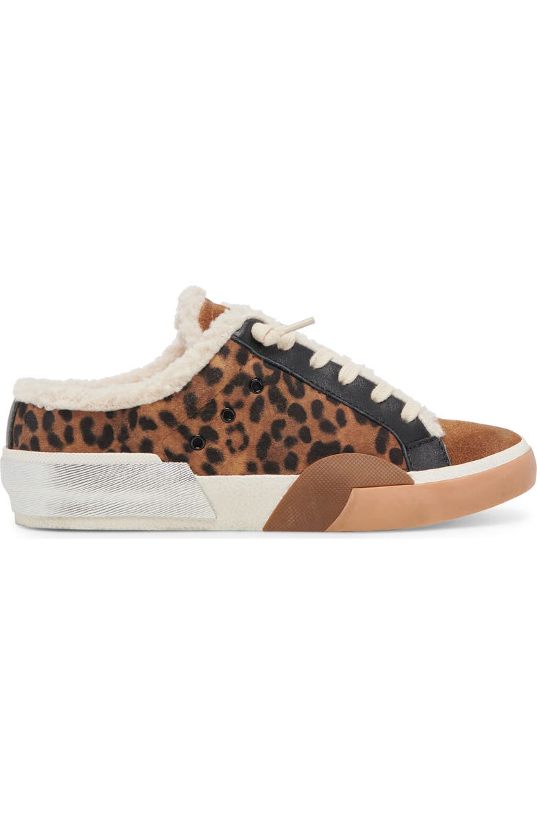 Dolce Vita Zantel Faux Shearling Lined Slip-On Sneaker, Alternate, color, Leopard Suede