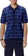 Psycho Bunny Kane Short Sleeve Cotton Button-Up Shirt