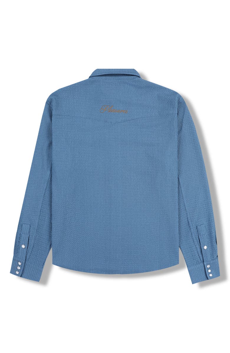 PLEASURES Hive Western Shirt, Alternate, color, Blue