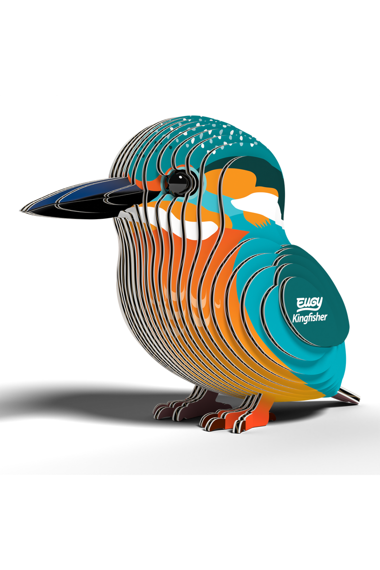 Kingfisher 3D Puzzle, Alternate, color, No Color