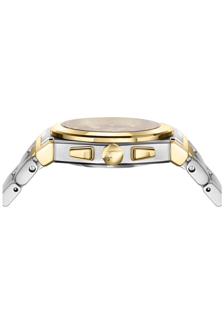 Vega Chronograph Bracelet Watch, 42mm, Alternate, color, GREEN/ TWO TONE