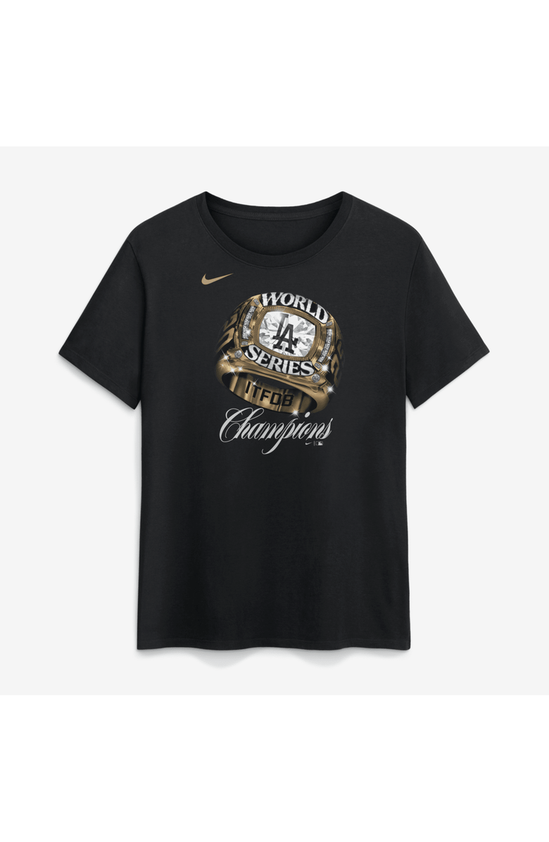 Nike Women's Nike  Black Los Angeles Dodgers 2026 Gold Collection Graphic T-Shirt, Alternate, color, Black