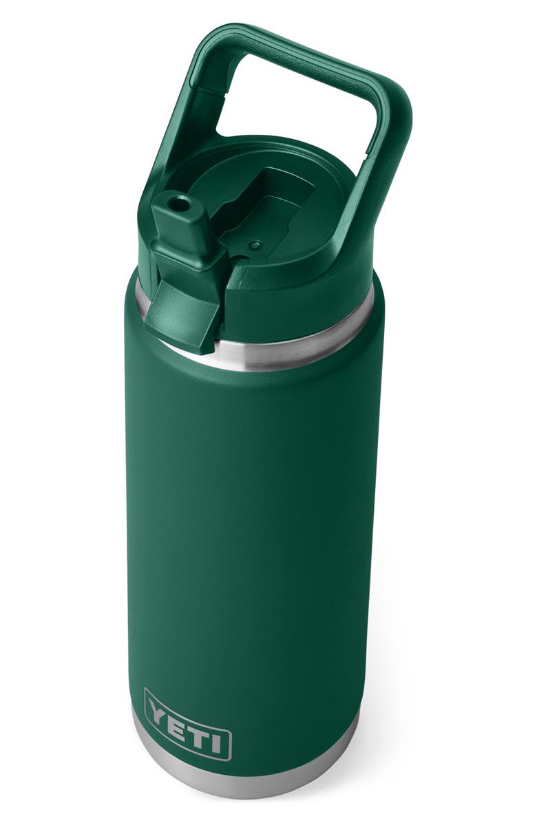 YETI Rambler 26-Ounce Straw Bottle, Alternate, color, Black Forest Green
