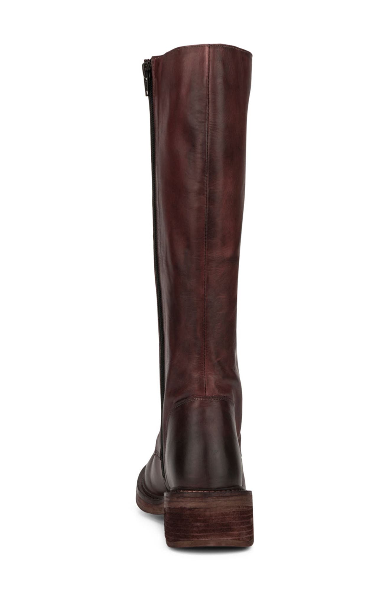 VINTAGE FOUNDRY Sadelle Lace-Up Boot, Alternate, color, Burgundy