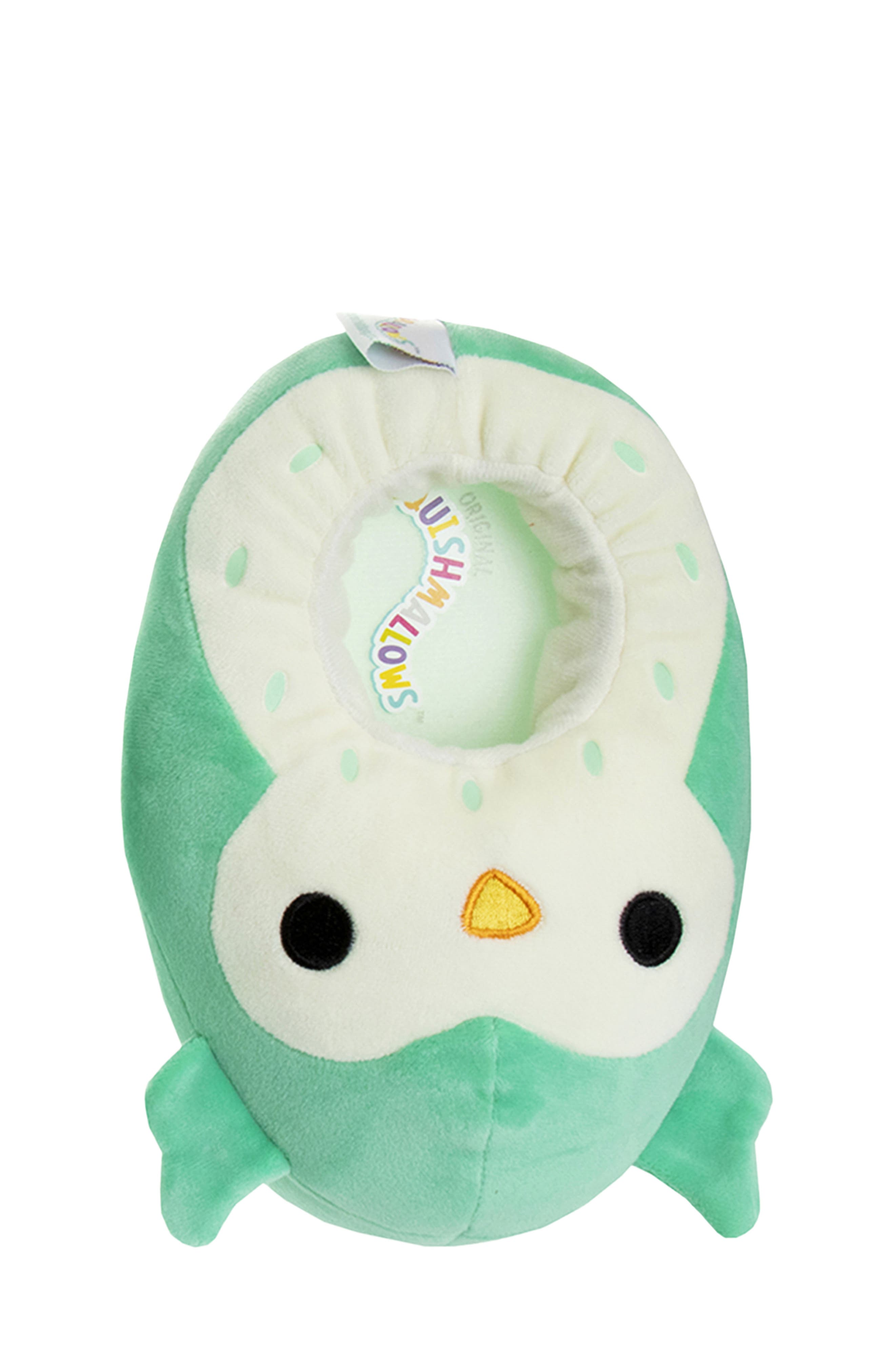 JOSMO Kids' Squishmallows Winston the Owl Plush Slipper, Alternate, color, Turquoise/ Cream